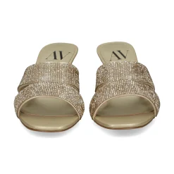 Sandalias con tacón de Mujer AV6723 / 1 PLATINO