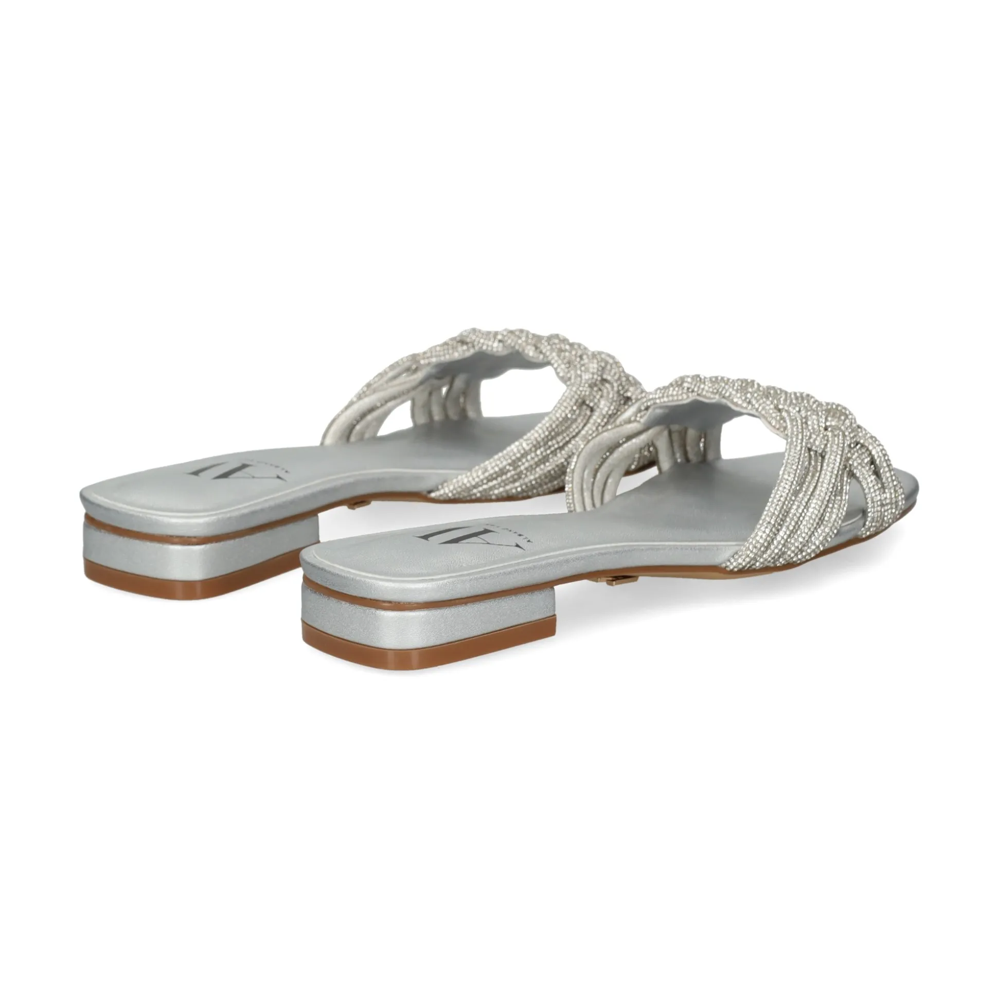 Sandalias planas de Mujer AV6736 / 1 SILVER