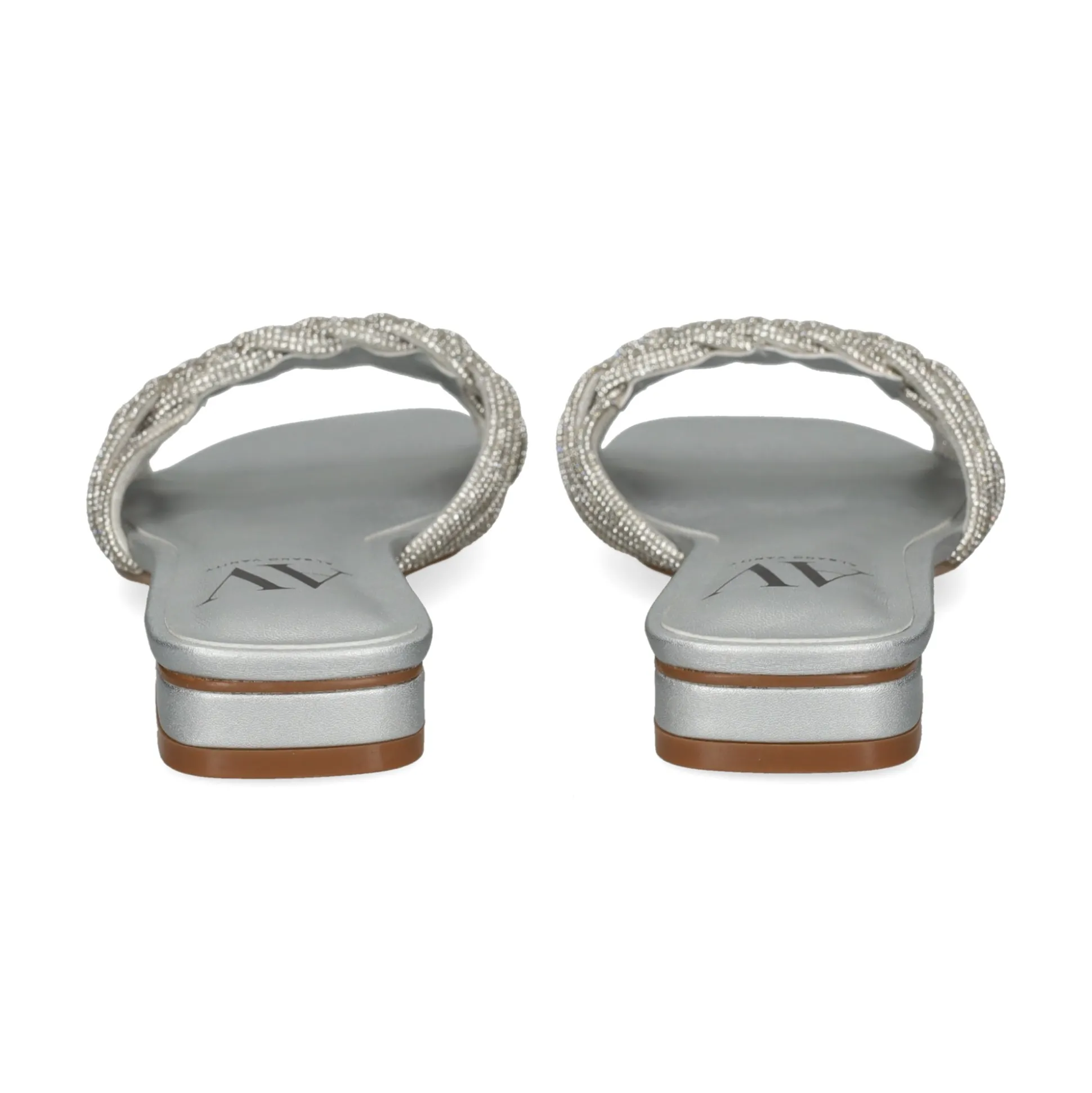 Sandalias planas de Mujer AV6736 / 1 SILVER