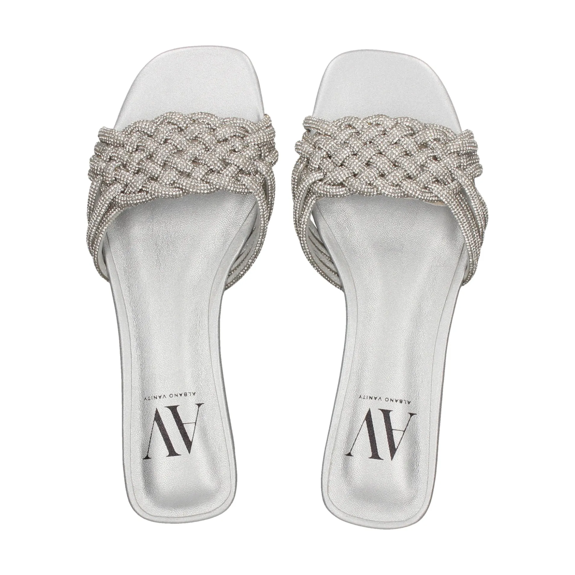 Sandalias planas de Mujer AV6736 / 1 SILVER