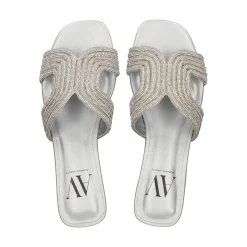 Sandalias planas de Mujer AV6737 / 2 SILVER