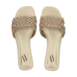 Sandalias planas de Mujer AV6736 / 2 PLATINO