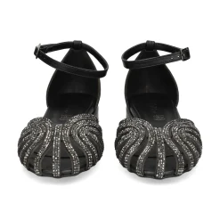 S.PIERO Sandalias planas de Mujer E35-018 NEGRO