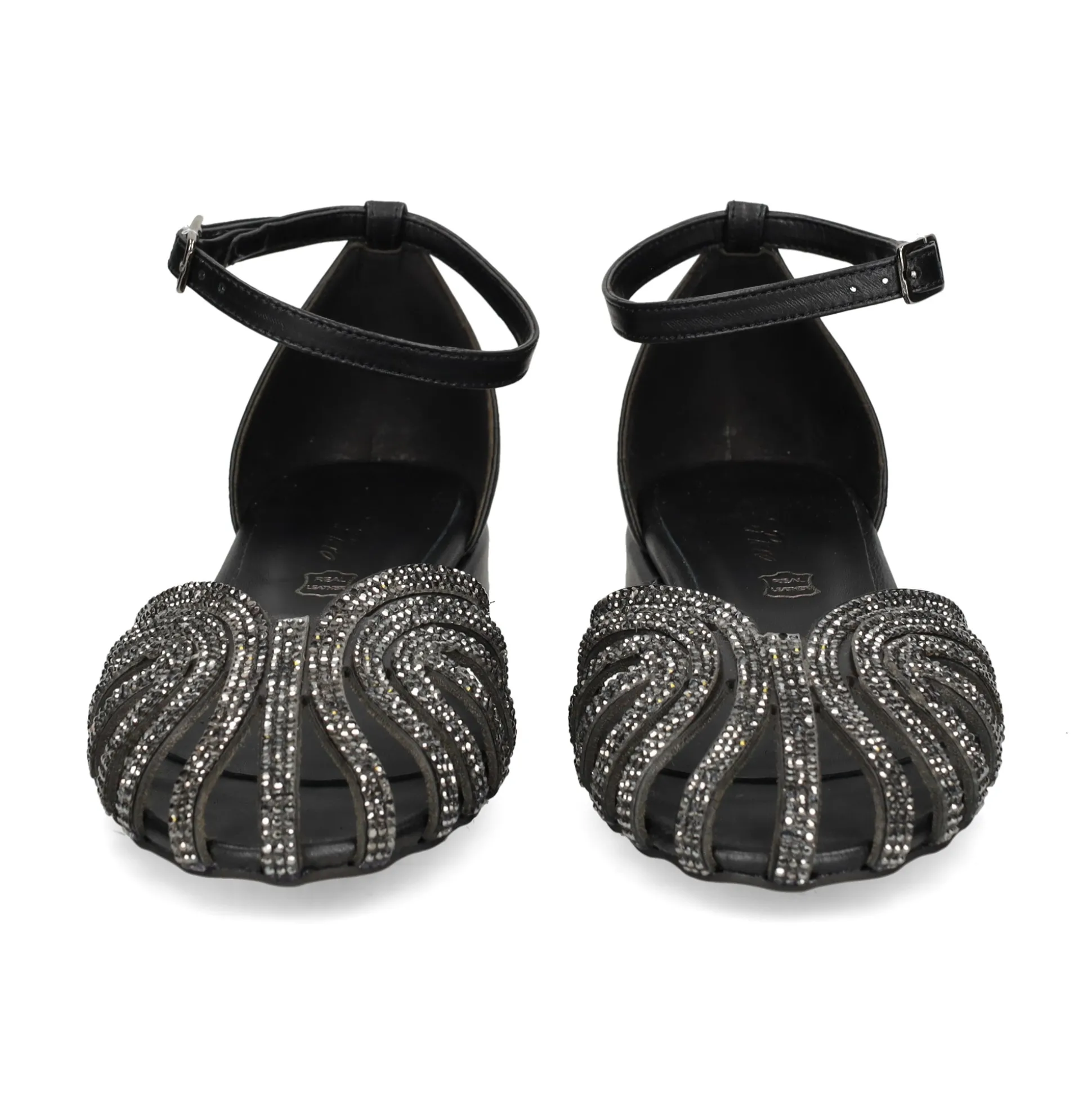 S.PIERO Sandalias planas de Mujer E35-018 NEGRO