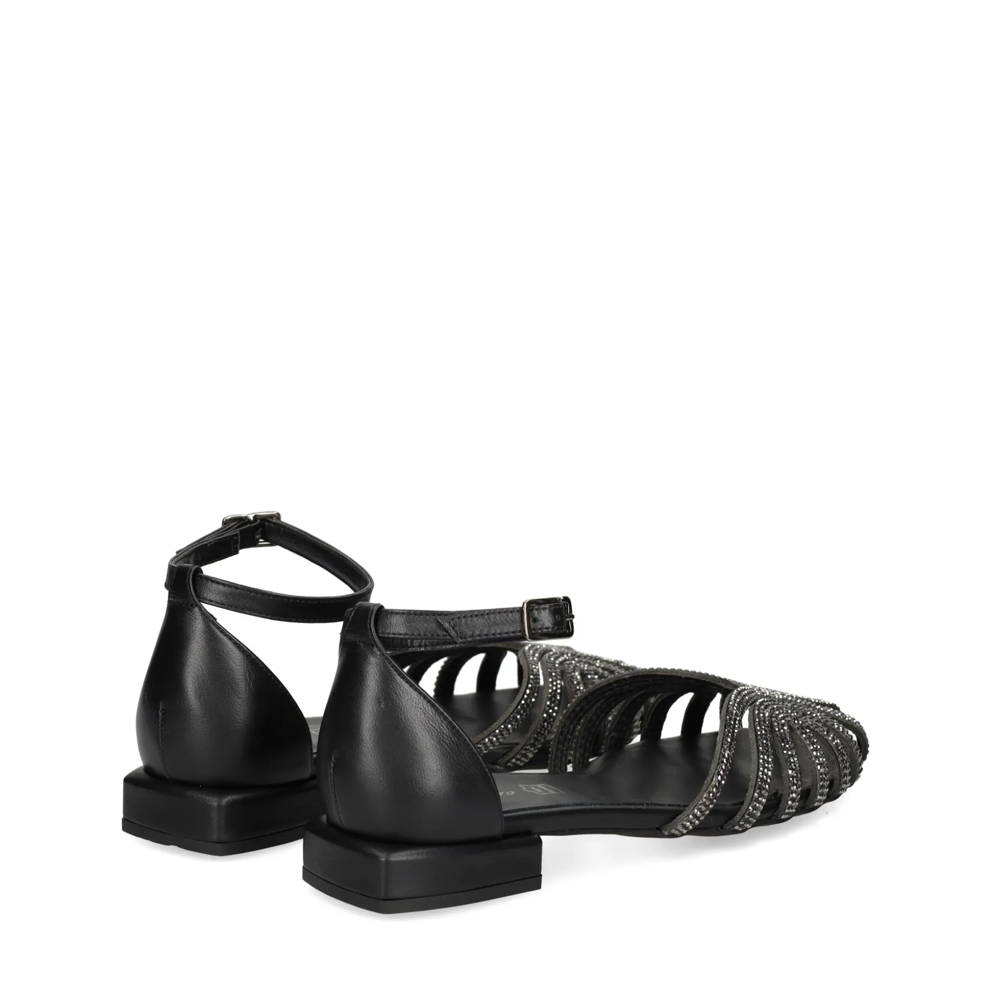 S.PIERO Sandalias planas de Mujer E35-018 NEGRO