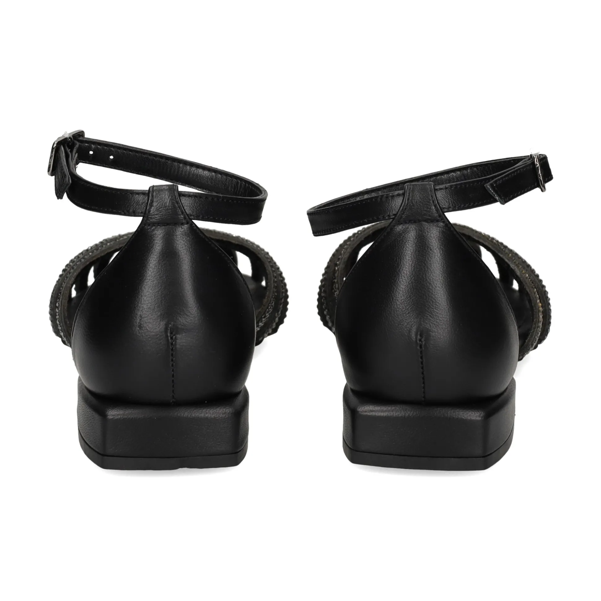 S.PIERO Sandalias planas de Mujer E35-018 NEGRO