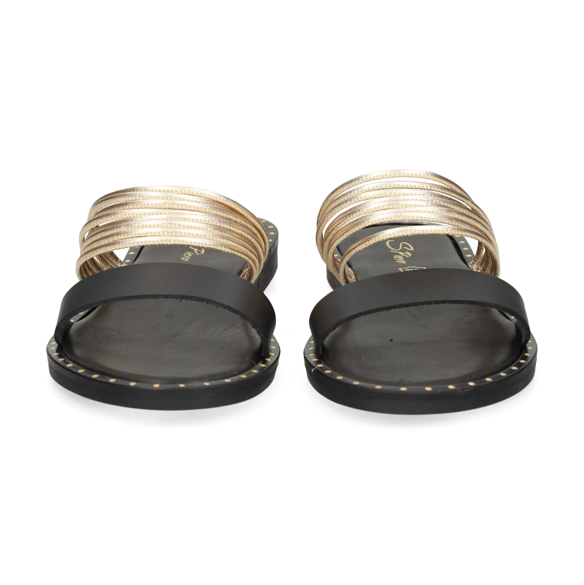 S.PIERO Sandalias planas de Mujer E2-061 NEGRO