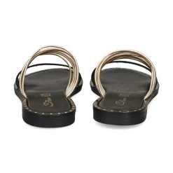 S.PIERO Sandalias planas de Mujer E2-061 NEGRO