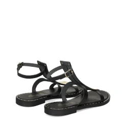 S.PIERO Sandalias planas de Mujer E2-057 NEGRO