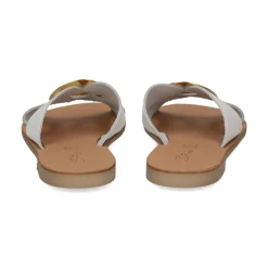 S.PIERO Sandalias planas de Mujer E1-119 BLANCO