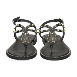 S.PIERO Sandalias planas de Mujer E2-048 NEGRO