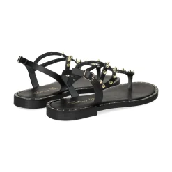 S.PIERO Sandalias planas de Mujer E2-048 NEGRO