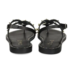 S.PIERO Sandalias planas de Mujer E2-048 NEGRO