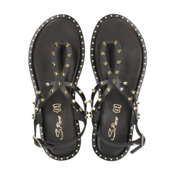 S.PIERO Sandalias planas de Mujer E2-048 NEGRO