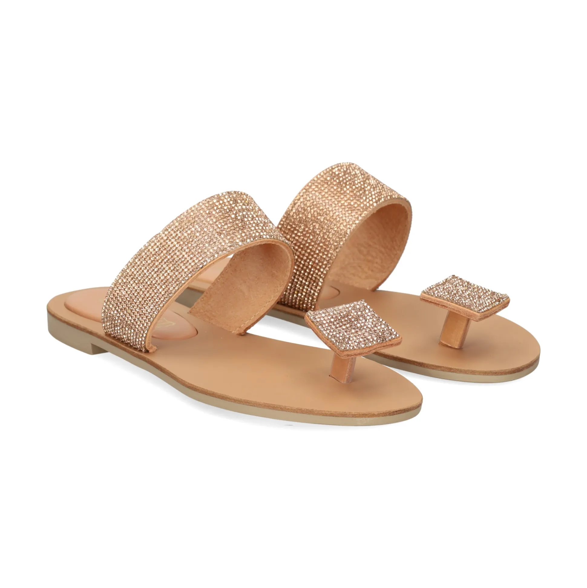 S.PIERO Sandalias planas de Mujer E42-001 NATURAL