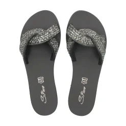 S.PIERO Sandalias planas de Mujer E1-030 NEGRO