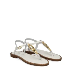 S.PIERO Sandalias planas de Mujer E2-058 BLANCO