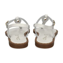 S.PIERO Sandalias planas de Mujer E2-058 BLANCO