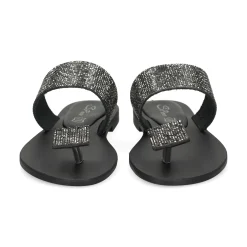 S.PIERO Sandalias planas de Mujer E42-001 NEGRO