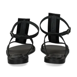 S.PIERO Sandalias planas de Mujer E42-007 NEGRO