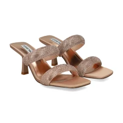 STEVE MADDEN Sandalias con tacón de Mujer TOP NOTCH ORO ROSA