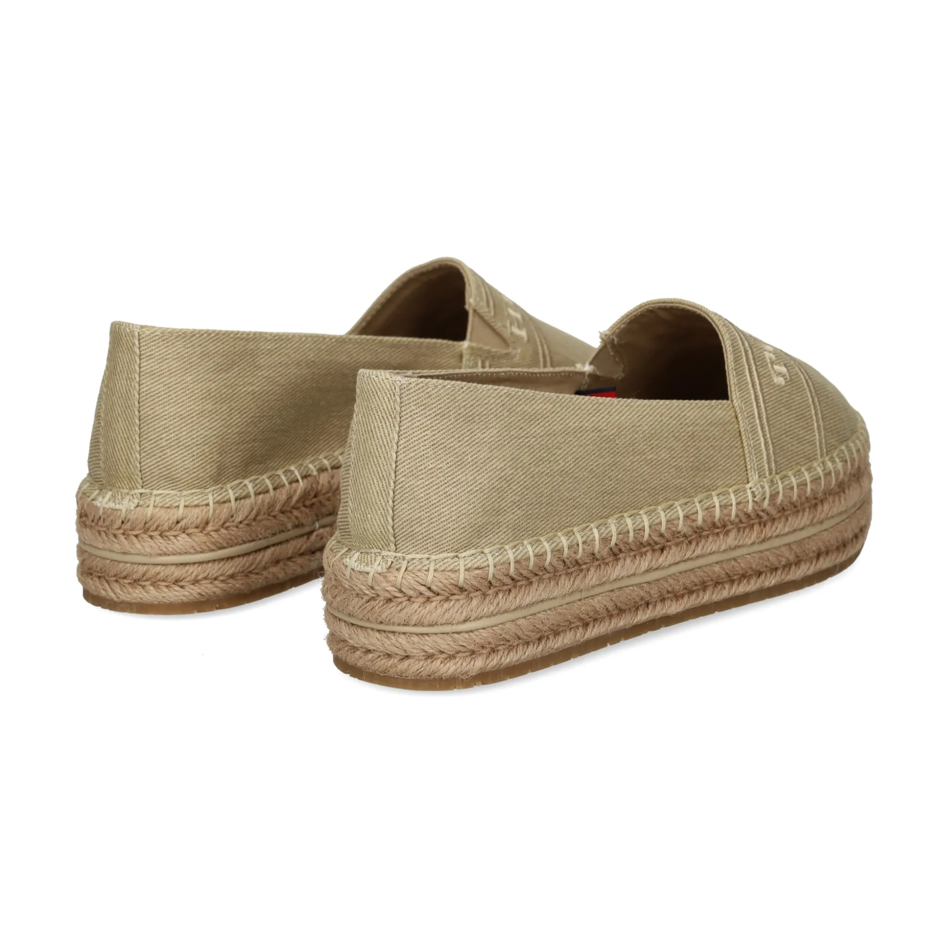 TOMMY HILFIGER Alpargatas de Mujer FW0FW08543 ACC HORSERADISH