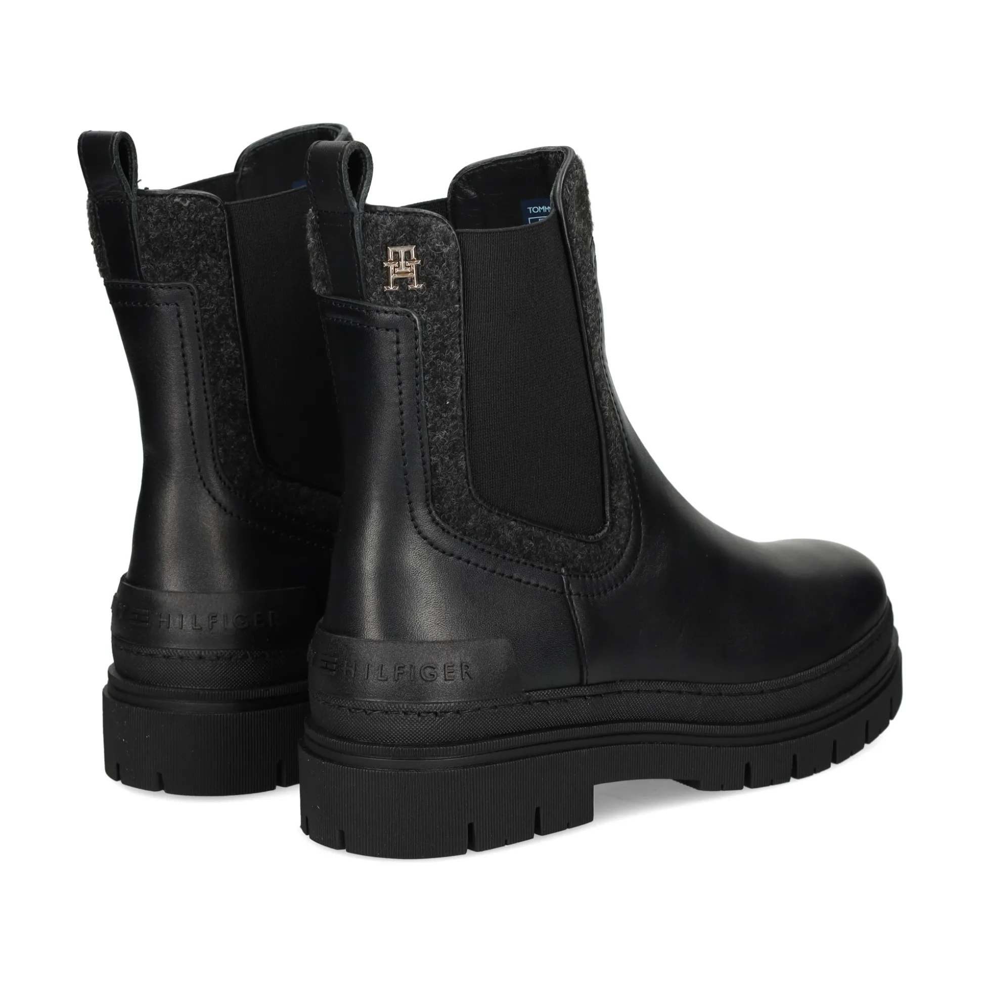 TOMMY HILFIGER Botines planos de Mujer FW0FW07655 BDS BLACK