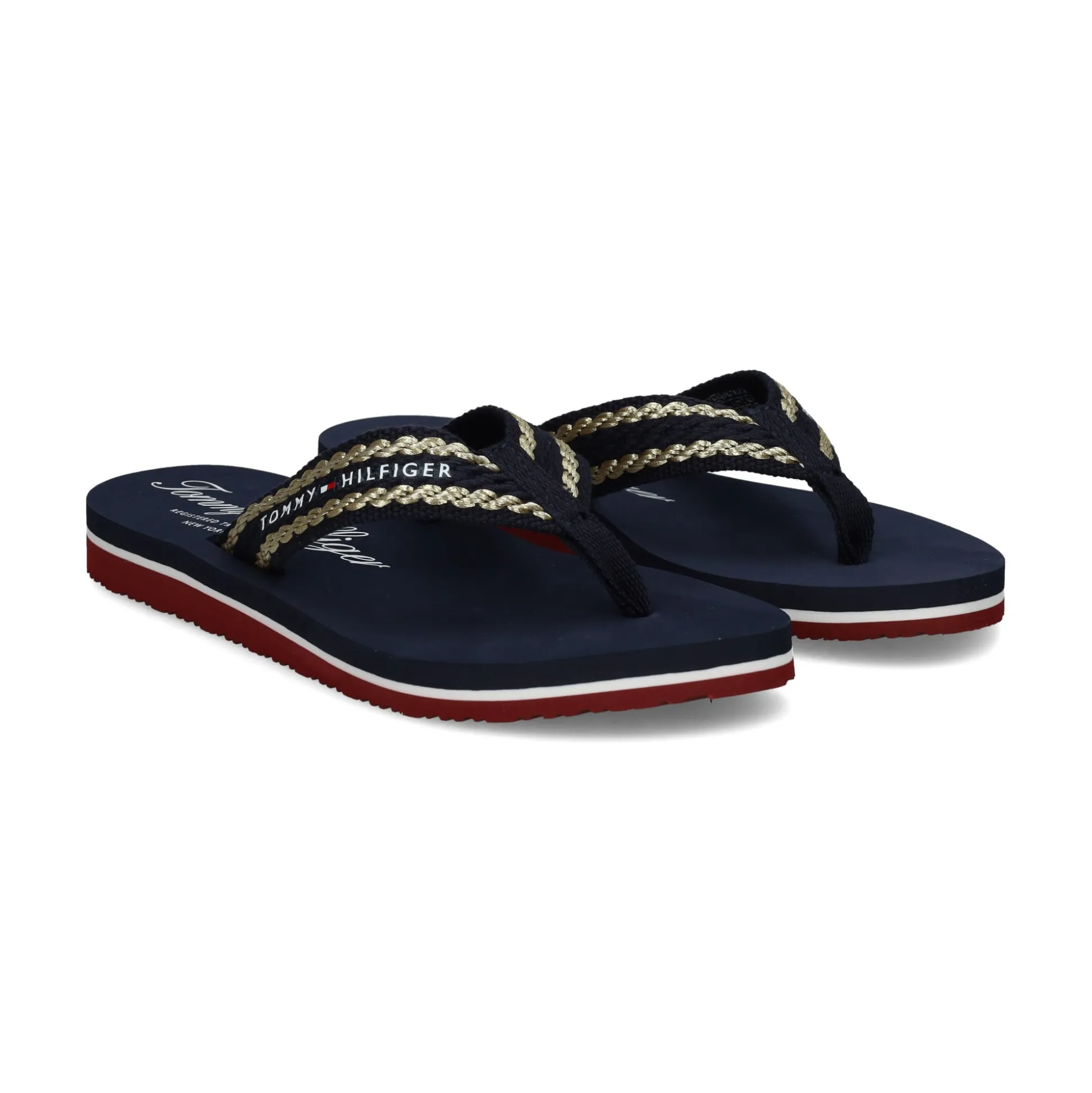 TOMMY HILFIGER Chanclas de Mujer FW0FW07581 DW6 SPACE BLUE