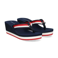 TOMMY HILFIGER Chanclas de Mujer W0FW07987 0G0 RED WHITE B