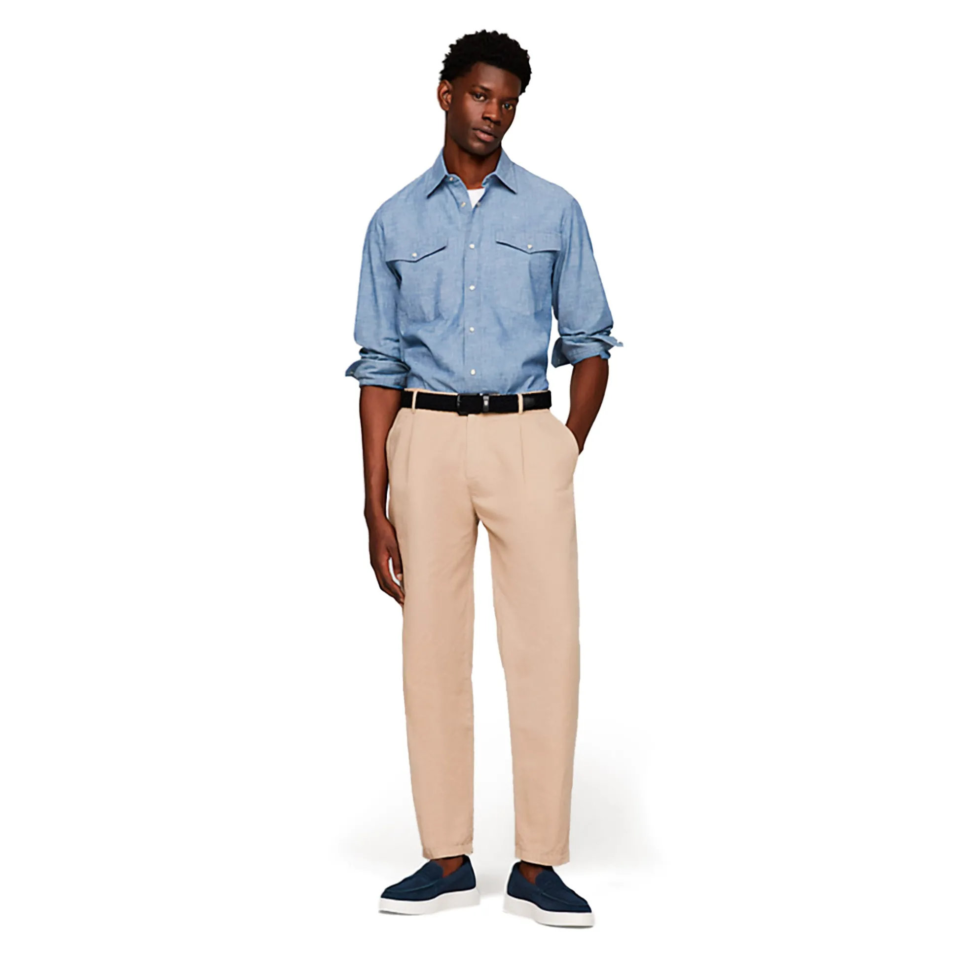 TOMMY HILFIGER Mocasines de Hombre FM0FM04440 DW5 DESERT SKY