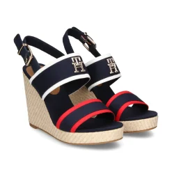 TOMMY HILFIGER Sandalias cuña de Mujer FW0FW07180 0GY RWB