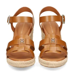 TOMMY HILFIGER Sandalias cuña de Mujer FW0FW07925 GQS COGNAC BROW