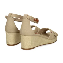 TOMMY HILFIGER Sandalias cuña de Mujer FW0FW08481 ACC HORSERADISH