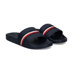 TOMMY HILFIGER Sandalias planas de Mujer FW0FW07555 DW6 SPACE BLUE