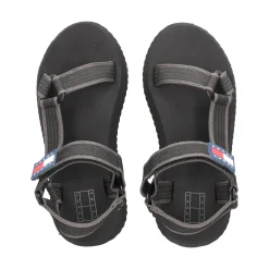 TOMMY HILFIGER Sandalias planas de Mujer EN0EN02747 BDS NEGRO