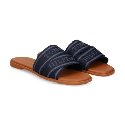 TOMMY HILFIGER Sandalias planas de Mujer FW0FW08421 DW6 SPACE BLUE