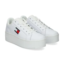 TOMMY HILFIGER Sandalias con plataforma de Mujer EN0EN02518 YBS WHITE
