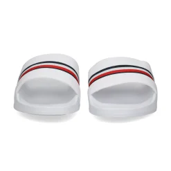 TOMMY HILFIGER Sandalias planas de Mujer FW0FW07555 YBS WHITE