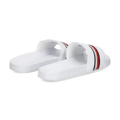 TOMMY HILFIGER Sandalias planas de Mujer FW0FW07555 YBS WHITE