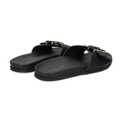TOMMY HILFIGER Sandalias planas de Mujer FW0FW07940 BDS BLACK