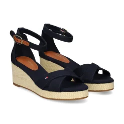 TOMMY HILFIGER Sandalias cuña de Mujer FW0FW08481 DW6 SPACE BLUE