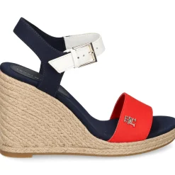 TOMMY HILFIGER Sandalias cuña de Mujer FW0FW08053 0G0 RED WHITE B