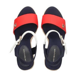 TOMMY HILFIGER Sandalias cuña de Mujer FW0FW08053 0G0 RED WHITE B