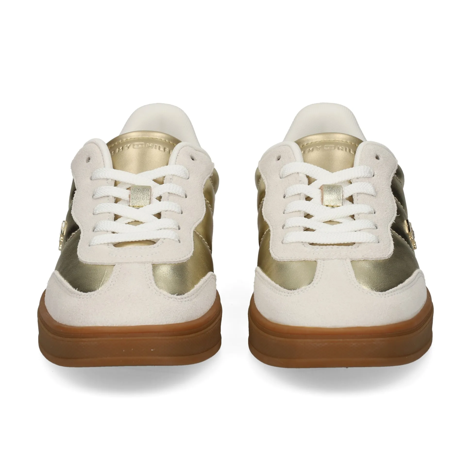 TOMMY HILFIGER Zapatillas de Mujer FW0FW09026 0HT ECRU/GOLD
