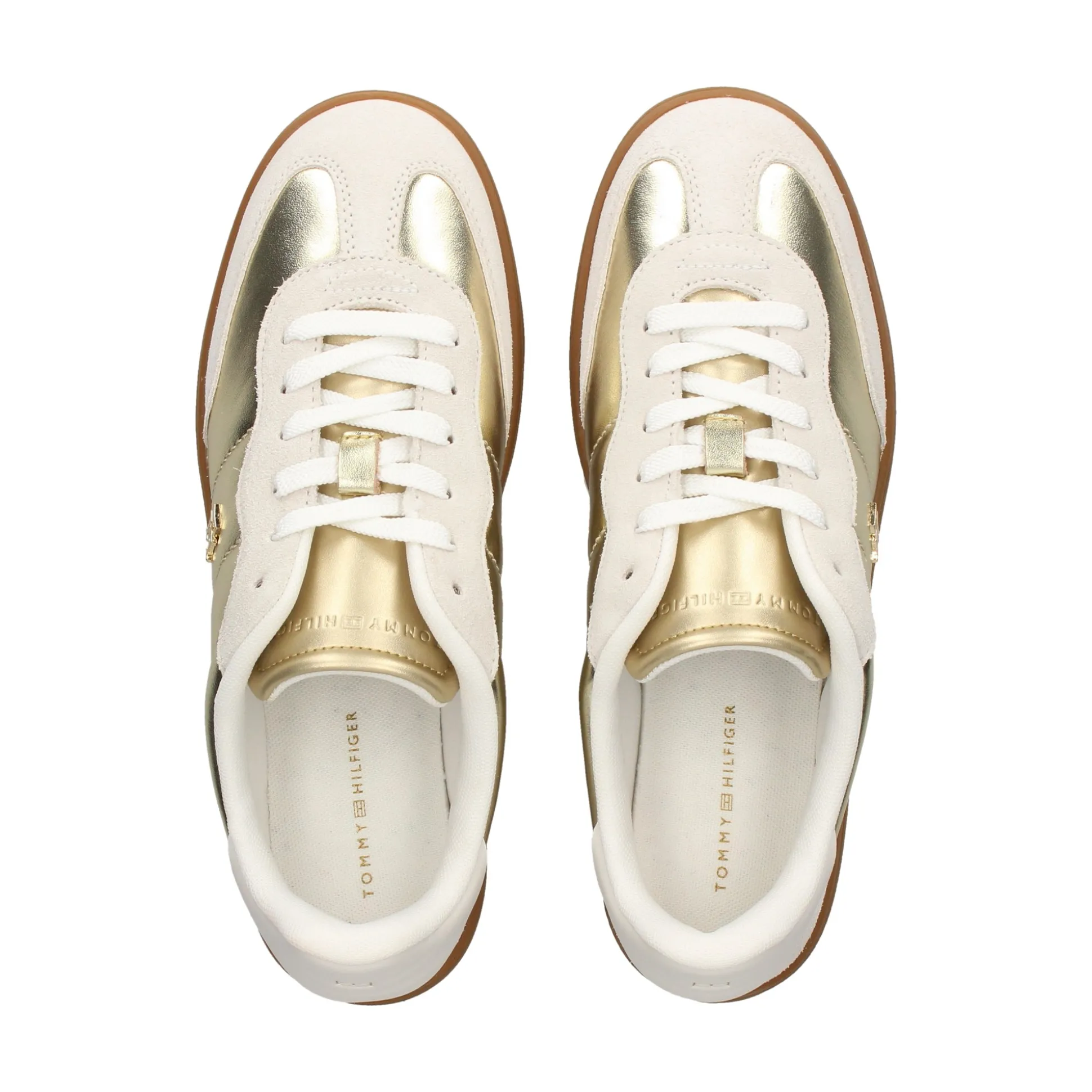 TOMMY HILFIGER Zapatillas de Mujer FW0FW09026 0HT ECRU/GOLD