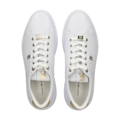 TOMMY HILFIGER Zapatillas de Mujer FW0FW07780 0K7 WHITE/GOLD