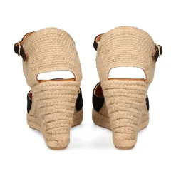 UNISA Alpargatas de Mujer CASTILLA_22 NEGRO