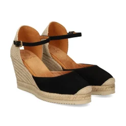 UNISA Alpargatas de Mujer CASTILLA_24_KS NEGRO