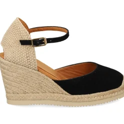 UNISA Alpargatas de Mujer CASTILLA_24_KS NEGRO