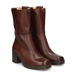 UNISA Botas con tacón de Mujer JULEN_BNA MID BROWN
